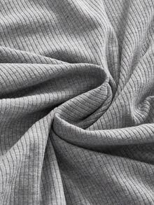 ROMWE Women's Y2K Casual Sexy All-Match Versatile Zipper Tank Top Workout Gym Light Grey - Grey - View 4