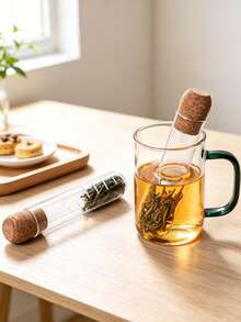 Creative Transparent Tea Strainer Heat-Resistant Glass Teaware Tea Infuser Filter Tea Maker Test Tube New Internet-Hit Tea Filter - Clear - View 9
