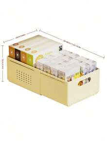 1PC Expandable Plastic Storage Drawer Adjustable Drawer Organizer Cabinet Storage Box Multifunctional Stackable Divider Container Kitchen Cabinet Organizer Pantry Utility Basket Utensil Holder Beverage Can Dispenser For Home Organization Must Have - Beige - View 15