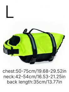 Dog Life Jacket, Adjustable Dog Swimsuit, Shark Style High Buoyancy With Rescue Handle, Suitable For Small, Medium And Large Dogs Swimming And Rowing - Green - View 14