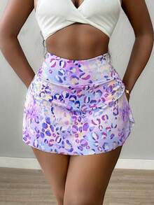 Core Rhythm Women's All-Over Print Casual Versatile Daily Travel Sports Skort With Pockets - Multicolor - View 7