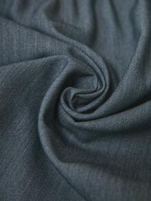Freevana Falda-pantalón cruzada de cintura alta con panel asimétrico de falda falsa, short versátil para uso diario - Azul Marino - Ver 8