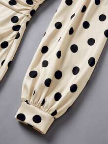 Women Short Dresses - Apricot - View 3