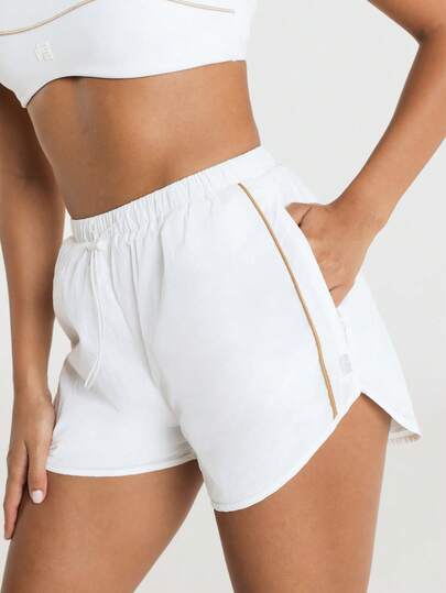 11SKNDS High-Waist Running Shorts With Elastic Drawstring Waistband, Split Hem, And Built-In Liner For Summer Training And Outdoor Activities