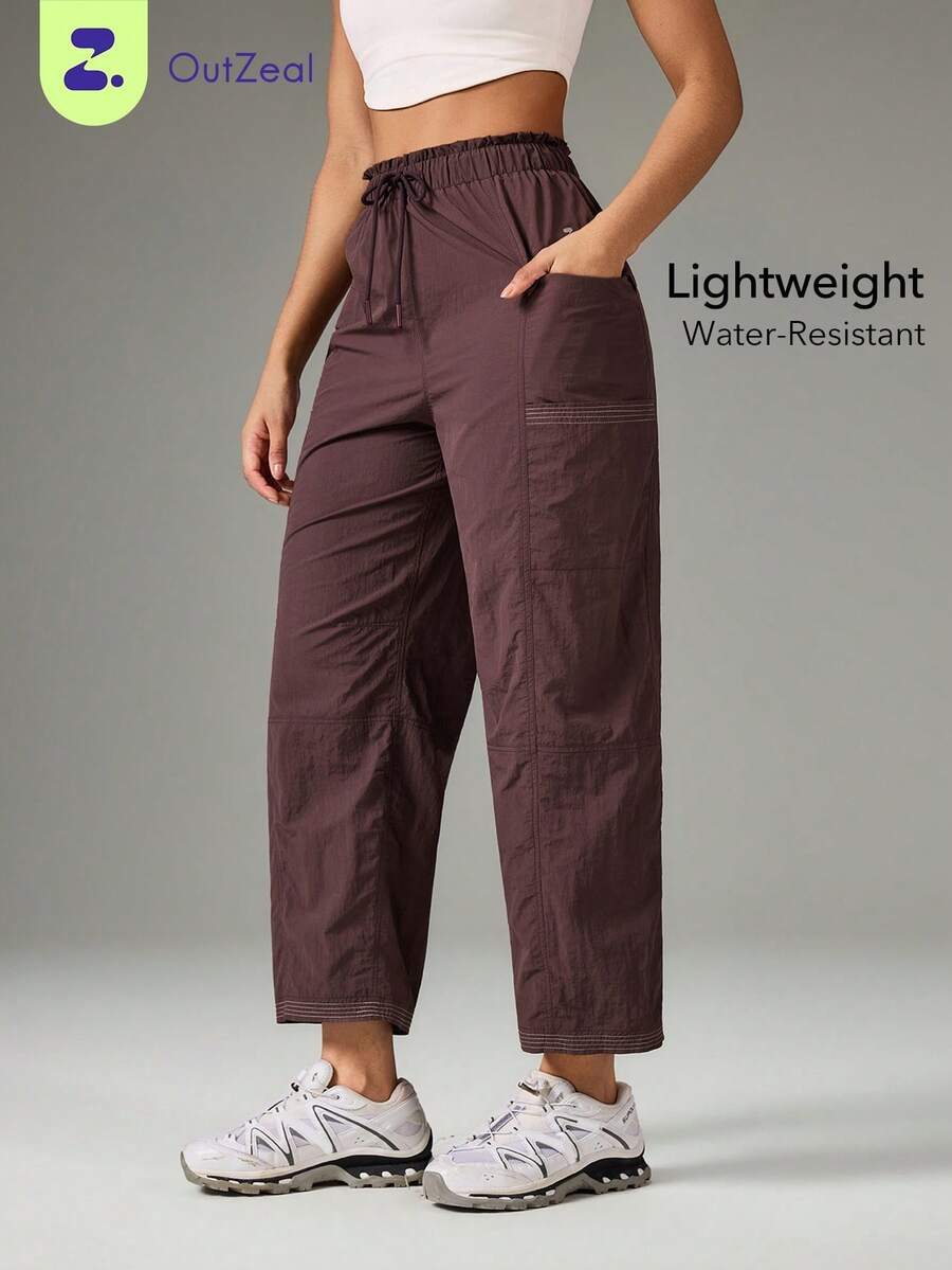 OutZeal Women Outdoor Pants Hiking Camping Water-Resistant Lightweight Outdoor Bottoms - Brown - View 1