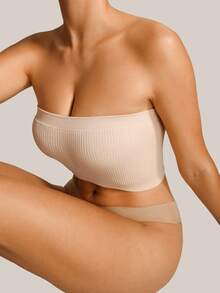 Barelissa 1 pieza Bandeau acolchado sin costuras desmontable - Albaricoque - Ver 5