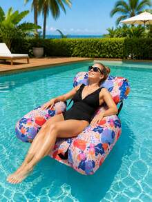 1 buah Kursi Santai Terapung di Kolam Renang – Kursi Hammock Kolam Renang Tiup untuk Dewasa, Tempat Tidur Terapung di Kolam Renang, dan Sofa Terapung Bermotif Bunga di Kolam Renang – Ideal untuk Pesta Kolam Renang Musim Panas. - warna-warni - View 6