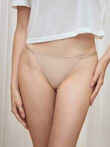 Bralution 女款素色三角內褲、丁字褲與短褲套裝 - 米色 - 查看 10