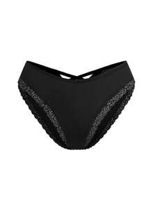 AltBold 3pcs/Pack Lace Patchwork Ribbed Comfortable Bikini Briefs - Multicolor - View 12