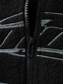 ROMWE MEN Street Life Men's Autumn/Winter Letter Print Black & Gray Colorblock Fashion Versatile Vest - Multicolor - View 7