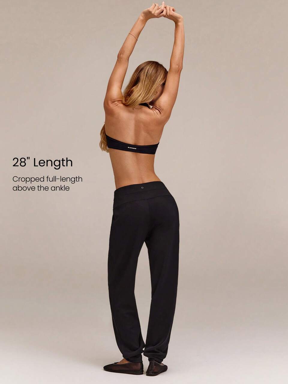 SoftCalm Modal Low-Key Glow Fitted Joggers With Front Seam Detail & Dual Slip Pockets Gym Studio Daily Casual