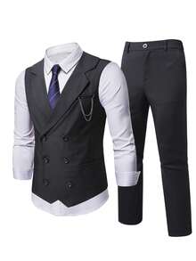 Men Suits - 黑色2 - 查看 6