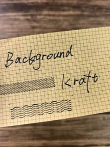 1 Roll Plaid Kraft Paper Tape, Writable For DIY Scrapbooking And Decoration - Multicolor - View 3