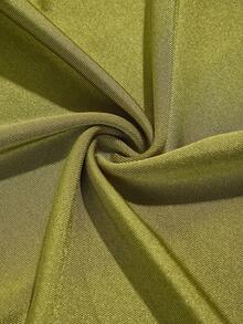 SOLERSUN Elegant Fashionable Casual Street Style Glossy Stretch Fabric Short-Sleeved Asymmetrical Neckline Metal Buckle Sexy Jumpsuit Club Olive Green - Green - View 9