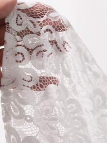 Dazy Plus Vestido de tirantes finos con encaje blanco diseño de capas moda primavera verano otoño tops lindos brunch té elegante - Blanco - Ver 7