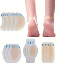 1Pair Anti-Friction High Heel Shoe Pads, Individually Packaged, Silicone, Invisible, Nude, Heel Shape, Anti-Chafe, Shoe Heel Pads & Foot Pads For Women, High Heels, Sandals, Flats, Daily Wear, Travel, Blister Prevention, Pain Relief, Home, Gift, New. - multicolor - View 6