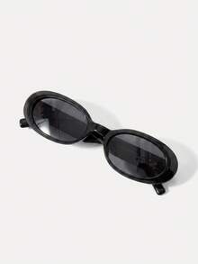 MOTF PREMIUM Gafas de moda con montura completa de forma ovalada - Negro oscuro - Ver 8