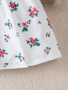 SHEIN Robe d'anniversaire d'été rose clair mignonne pour bébé fille nouveau-né & Bandeau assorti Ensemble 2 pièces Long - Tabac - Voir 6