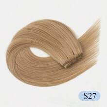 缝合式接发，真人发，12-22英寸发束，60号铂金色双层直发，50克发束，柔顺直发，适合派对、婚礼及日常佩戴。 - 彩色 - 查看 36