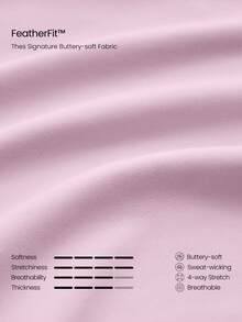 GLOWMODE FeatherFit™ Sporty Flow Crossover Back Cropped Tank With Contrast Piping & Removable Cups Low Impact Plus Size Yoga Pilates Studio Daily Active - Dusty Pink - View 6
