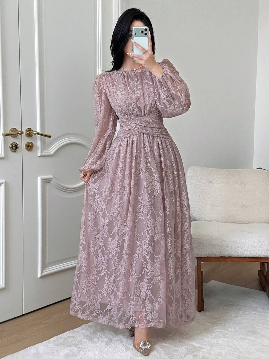 Feyla Sexy Off Shoulder Collar Butterfly Ruched Cinched Waist Elegant Niche Dress Golf White