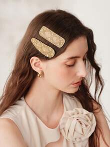 MOTF PREMIUM 2 PEARL RHINESTONE HAIRPINS. - Beige - View 5