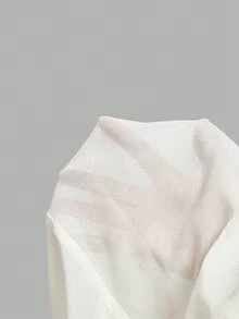 SHEIN MOD 復古印花女款短洋裝 - 杏色 - 查看 7