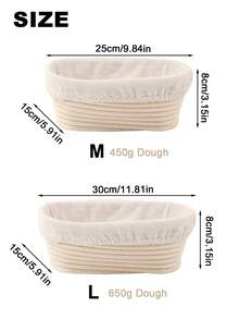 1 buah, Keranjang Pengembang Adonan Roti, Keranjang Pengembang Adonan Roti Oval dengan Lapisan Pengembang, Keranjang Pengembang Adonan Rotan Alami untuk Adonan Roti Sourdough untuk Pembuatan Roti, Pemanggangan, Fermentasi, Peralatan Pemanggang, Peralatan Dapur, Aksesoris Dapur - MultiWarna - View 10