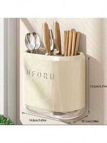 Plastic Cutlery Drainer Organizer Rack, Tabletop Cutlery Holder, Silverware Tray For Forks, Knives, Spoons - View 5