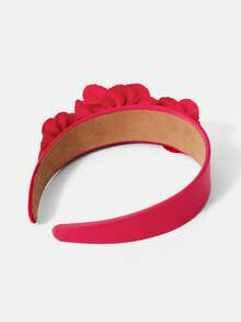 MOTF PREMIUM ROSE RED FLOWER HEADBAND - Hot Pink - View 8