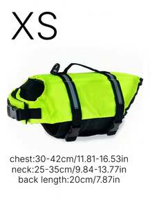 Dog Life Jacket, Adjustable Dog Swimsuit, Shark Style High Buoyancy With Rescue Handle, Suitable For Small, Medium And Large Dogs Swimming And Rowing - Green - View 18