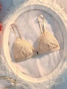 Crystal Vow 6件組性感蕾絲拼接前扣式女款內衣套裝 - 彩色 - 查看 4