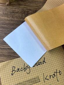 1 Roll Plaid Kraft Paper Tape, Writable For DIY Scrapbooking And Decoration - Multicolor - View 6