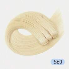 缝合式接发，真人发，12-22英寸发束，60号铂金色双层直发，50克发束，柔顺直发，适合派对、婚礼及日常佩戴。 - 彩色 - 查看 26