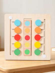 MINKOJA Wooden Color Matching Movement Game, Color Recognition Interactive Toy For Boys And Girls Ages 3+, Parent-Child Interactive Game - Multicolor - View 6