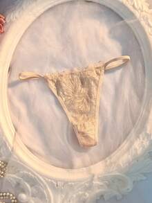 Crystal Vow 6件組性感蕾絲拼接前扣式女款內衣套裝 - 彩色 - 查看 6