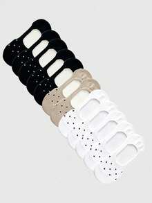 ROMWE Kawaii 12 Pairs Of Solid Color Women's Invisible Socks, Spring And Summer Fashion Multi-Functional Socks - Multicolor - View 5