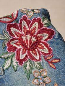 Bohemela Damen-Jeans-Tanktop-Weste für den Sommer, lässig, Boho, 90er Jahre, einfarbig, gewebt, für Urlaub, Halloween, Ausgehen, Alltag, Arbeit, Country-Konzert, Blau - Blau - Übersicht 9