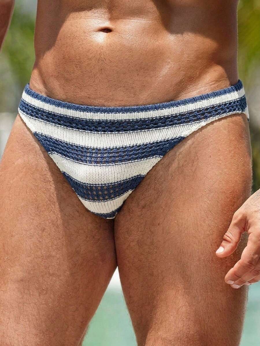 Naviga Onda 男士拼色休閒日常內褲 - 藍白色 - 查看 1