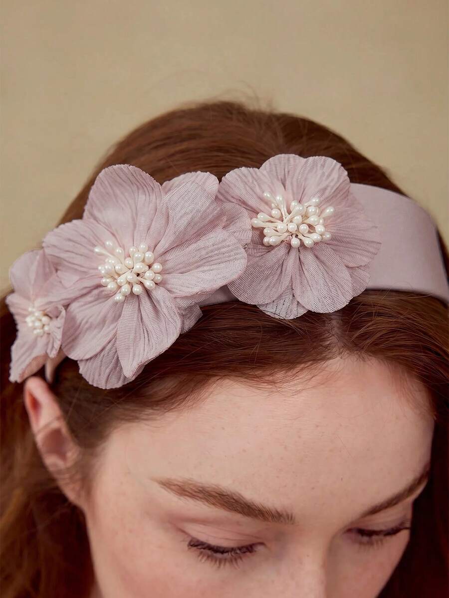 MOTF PREMIUM LILAC FLOWER HEADBAND - Mauve Purple - View 2