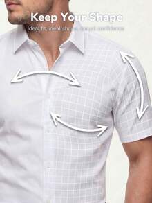 TekDrob WaterProof & UV Protection Shirt With Regular Fit And Short Sleeve - White - View 4