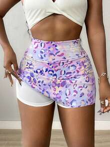 Core Rhythm Women's All-Over Print Casual Versatile Daily Travel Sports Skort With Pockets - Multicolor - View 4