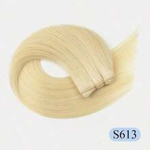 缝合式接发，真人发，12-22英寸发束，60号铂金色双层直发，50克发束，柔顺直发，适合派对、婚礼及日常佩戴。 - 彩色 - 查看 20