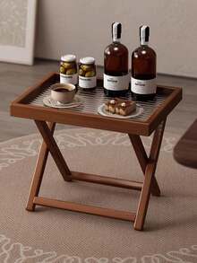 沙發側邊桌 客廳實木咖啡桌 中世紀風小邊桌 臥室床頭置物架 陽台桌 - 彩色 - 查看 9