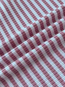 Tween Girl Tween Girls Striped Ruched Chest Long Sleeve Lace Trim - Pink - View 5