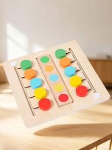 MINKOJA Wooden Color Matching Movement Game, Color Recognition Interactive Toy For Boys And Girls Ages 3+, Parent-Child Interactive Game - Multicolor - View 5