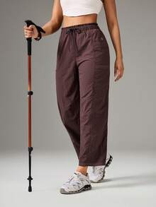 OutZeal Women Outdoor Pants Hiking Camping Water-Resistant Lightweight Outdoor Bottoms - Brown - View 9
