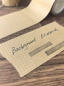 1 Roll Plaid Kraft Paper Tape, Writable For DIY Scrapbooking And Decoration - Multicolor - View 8