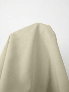 SHEIN Franclia Women's Mid-Length Solid Yellow Dress With Tie Back, Zipper, Shoulder Straps, V-Neck, Cinched Waist, Slimming, Elegant, Feminine, Date, Daily, Vacation Style, Summer 2026 New Fashion Sleeveless A-Line - Khaki - View 3