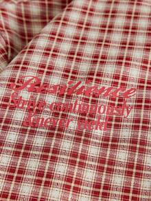 AXEPEAK Men's Summer Casual Plaid Shirt - Red - View 5